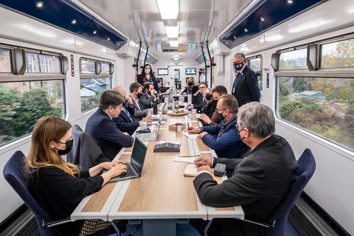 COP 26 HydroFLEX Train Boardroom