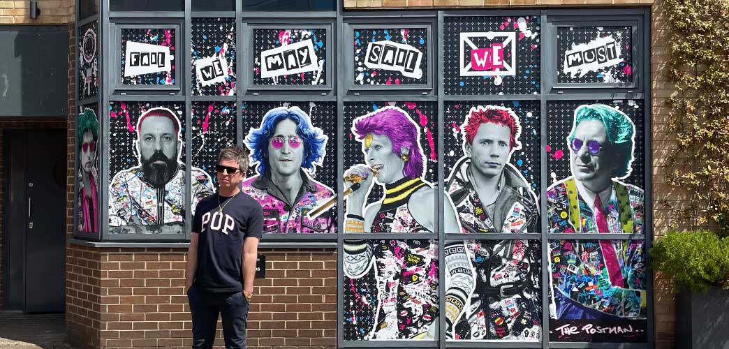 NOEL’S LEGENDS STAR IN A STREET-ART INSPIRED WINDOW MURAL BY THE POSTMAN