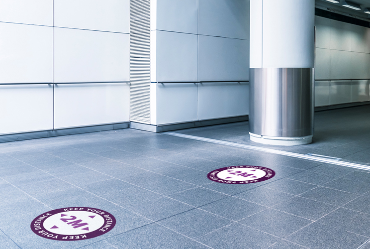 Social Distancing - Floor Graphics